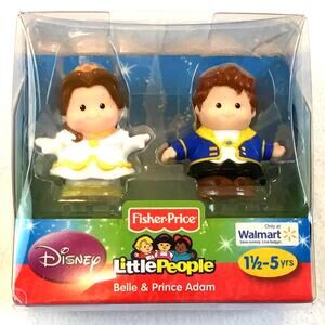 Fisher Price Disney Little People Belle Prince Adam NWT